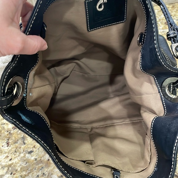 🖤COACH black signature canvas and leather bucket bag. - Picture 12 of 15